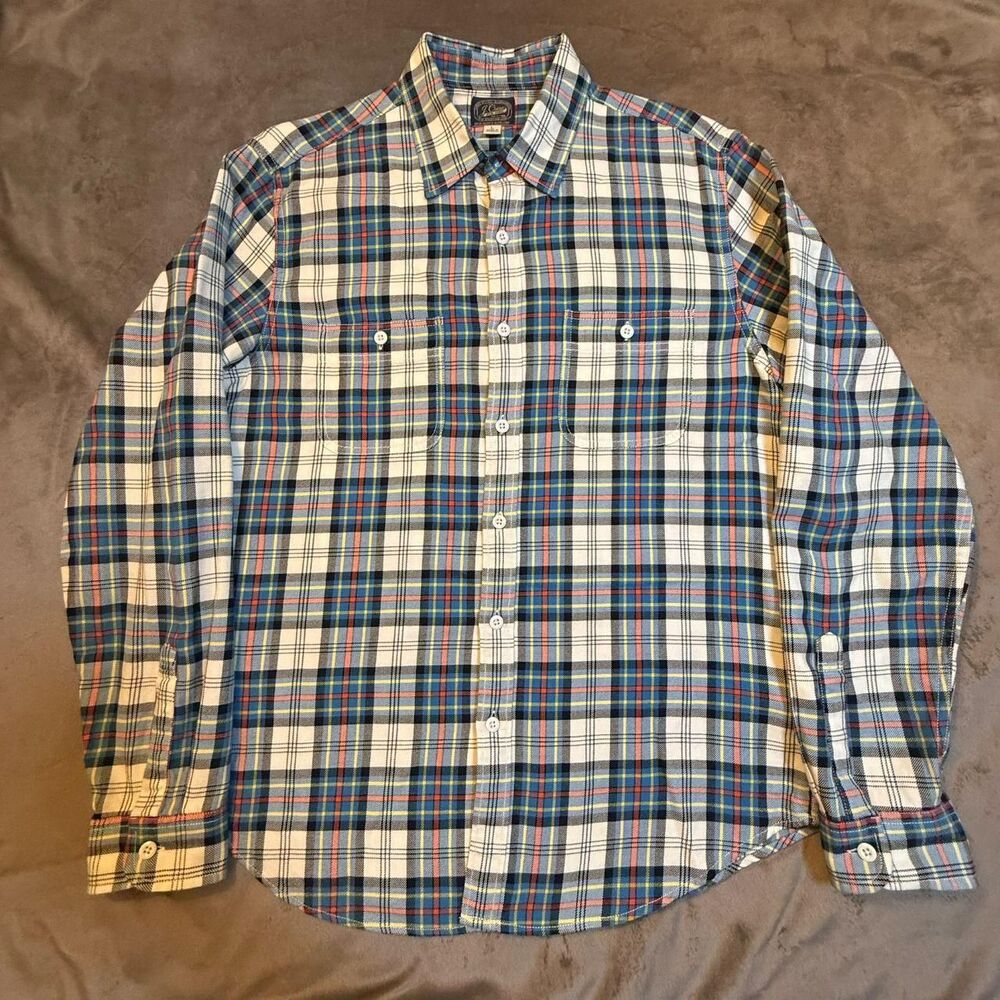 J. Crew plaid midweight flannel shirt Size L - 0280
